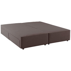 Hypnos Firm Edge 4 Drawer Divan Storage Bed, Small Double Imperio Grey